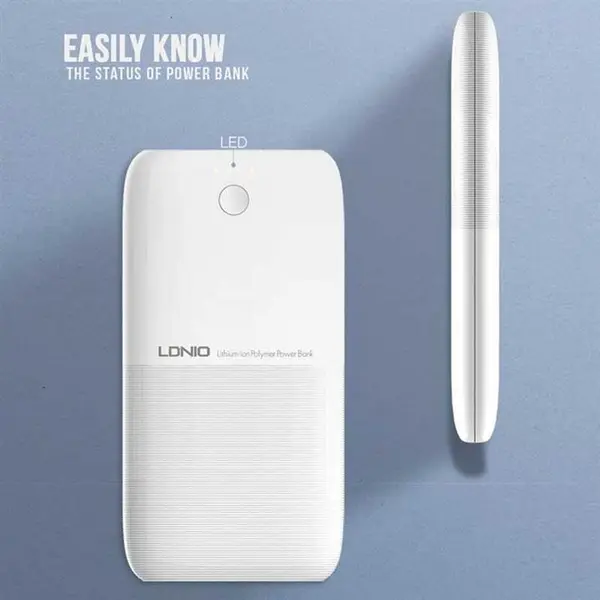 شارژر همراه الدینیو مدل PR1009 ظرفیت 10000 میلی آمپر ساعت LDNIO PR1009 10000mAh Power Bank - 4