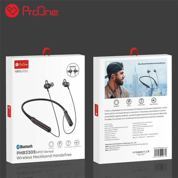 هندزفری بلوتوث گردنی پرووان مدل ProOne PHB3305 - 4
