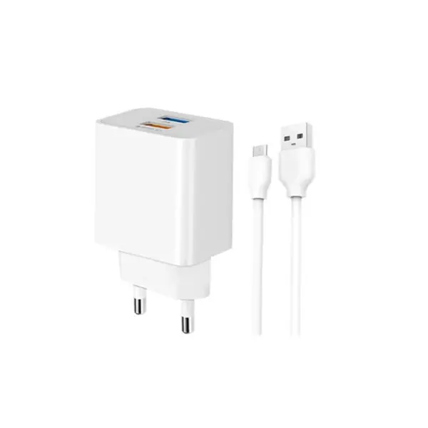 شارژر دیواری پرووان با کابل میکرو مدل PWC525 ProOne PWC525 Wall Charger With MicroUSB Cable - 5