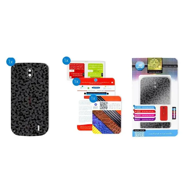 برچسب تزئینی ماهوت مدل Silicon Texture مناسب برای گوشی Nokia 1 - 3
