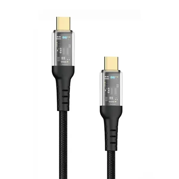 کابل تبدیل Type-C به Type-C پرووان مدل PCC113 60W PD طول 1 متر - 3