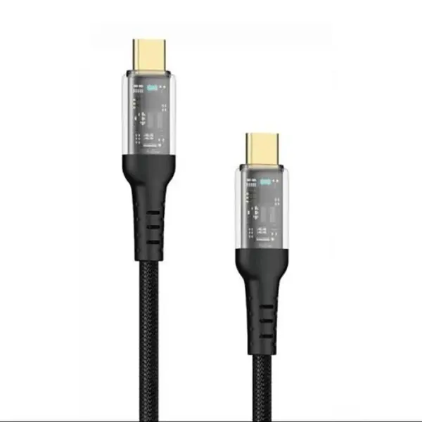 کابل تبدیل Type-C به Type-C پرووان مدل PCC113 60W PD طول 1 متر - 2