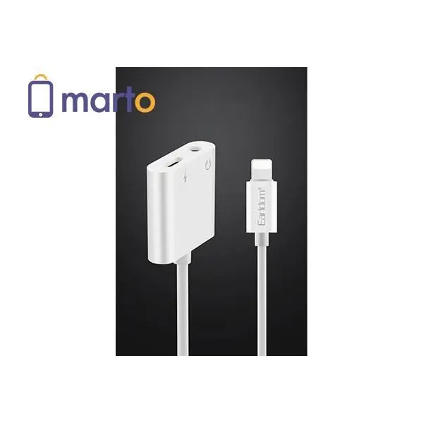 مبدل Lightning Earldom OT16 به جک 3.5mm و شارژر - 4