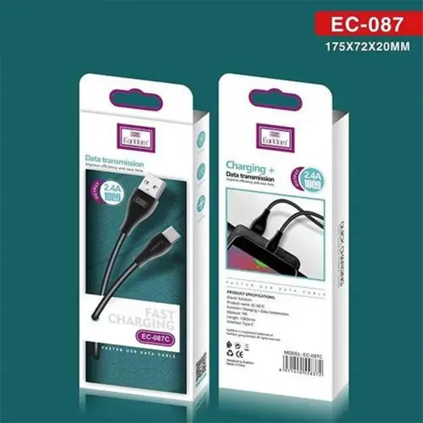 کابل شارژ Type-C مدل Earldom EC-087C 1 متر - 2