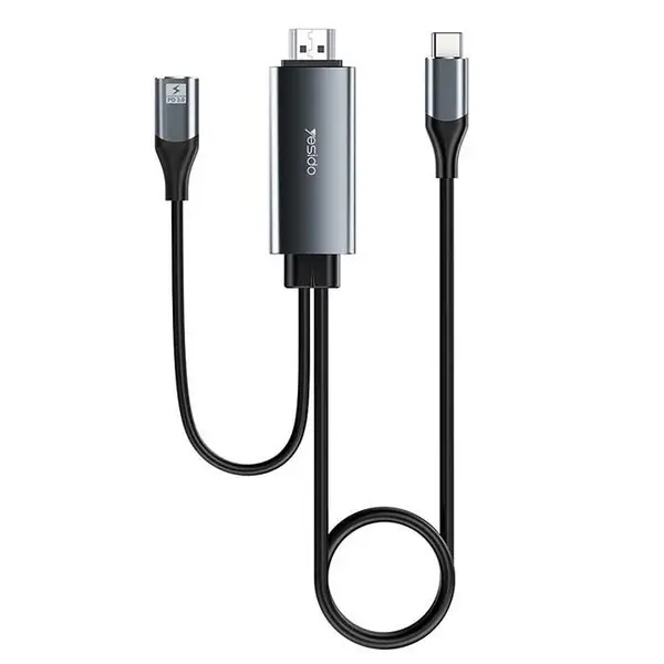 کابل Type-Cبه Hdmi یسیدو 4k مدل HM01 طول 1.8 متر - 4