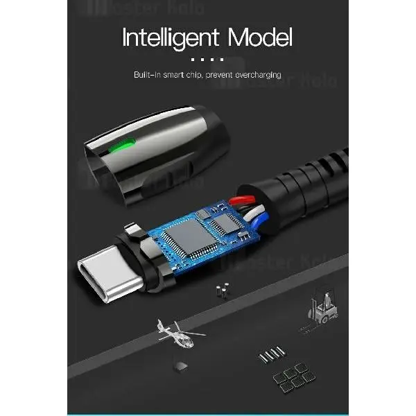 کابل Type C یسیدو Yesido CA43 Metal Charging Cable توان 2.4 آمپر - 4