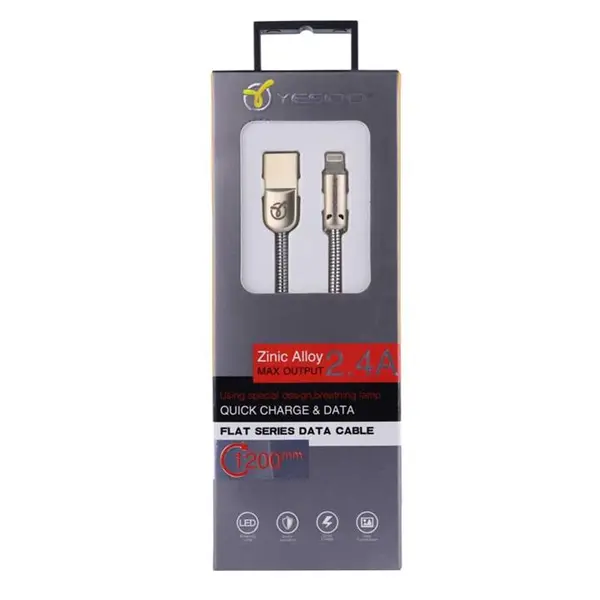 کابل USB به لایتنینگ یسیدو مدل CA-03 به طول 1.2 متر Yesido CA-03 USB to Lightning Cable 1.2m - 2