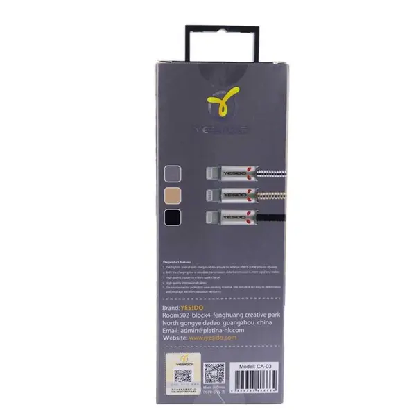 کابل USB به لایتنینگ یسیدو مدل CA-03 به طول 1.2 متر Yesido CA-03 USB to Lightning Cable 1.2m - 3