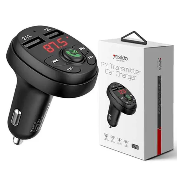 شارژر فندکی یسیدو مدل Y36 همراه FM Transmitter - 5