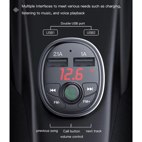 شارژر فندکی یسیدو مدل Y36 همراه FM Transmitter - 3