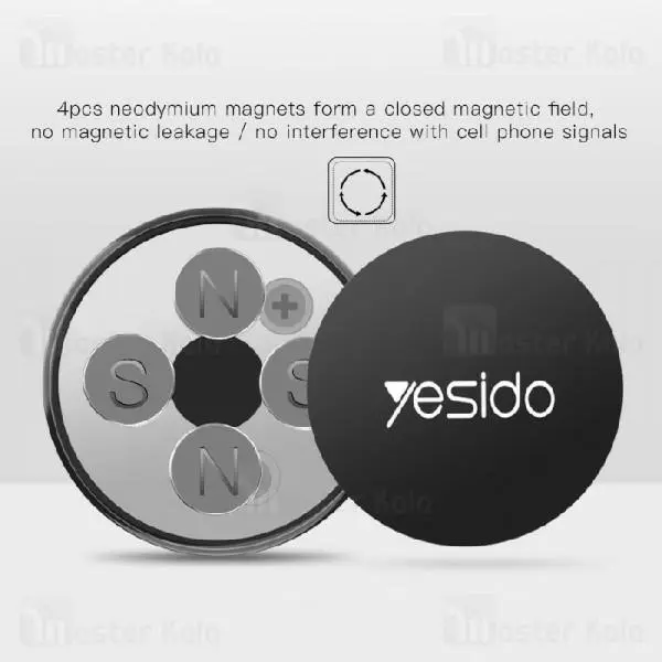 پایه نگهدارنده و هولدر آهنربایی یسیدو Yesido C59 Magnet Car Holder - 2