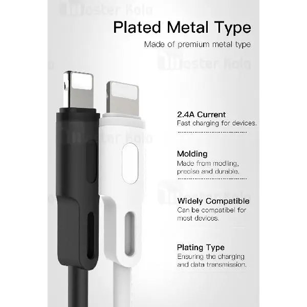 کابل لایتنینگ یسیدو Yesido CA-19 Lightning Cable توان 2.4 آمپر و طول 1.2 متر - 2