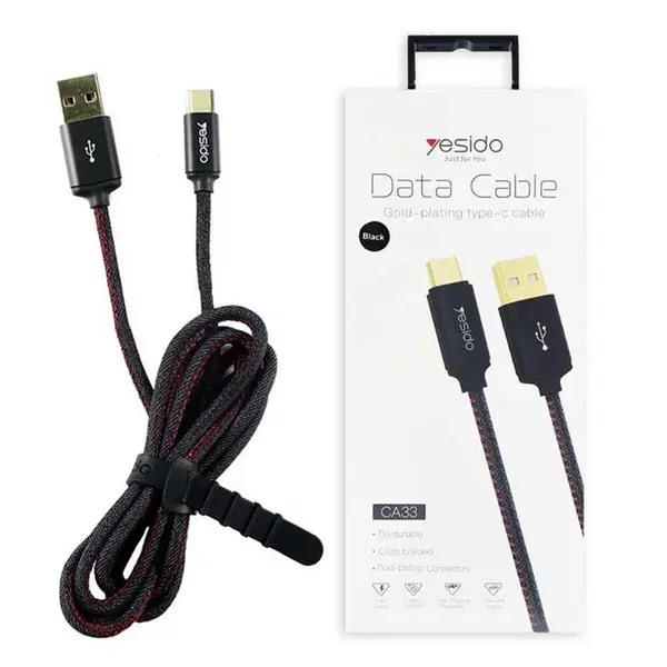 کابل تایپ سی Yesido CA33 1.2m روکش دار - 5