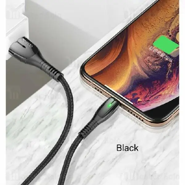 کابل لایتنینگ یسیدو Yesido CA43 Metal Charging Cable توان 2.4 آمپر - 3