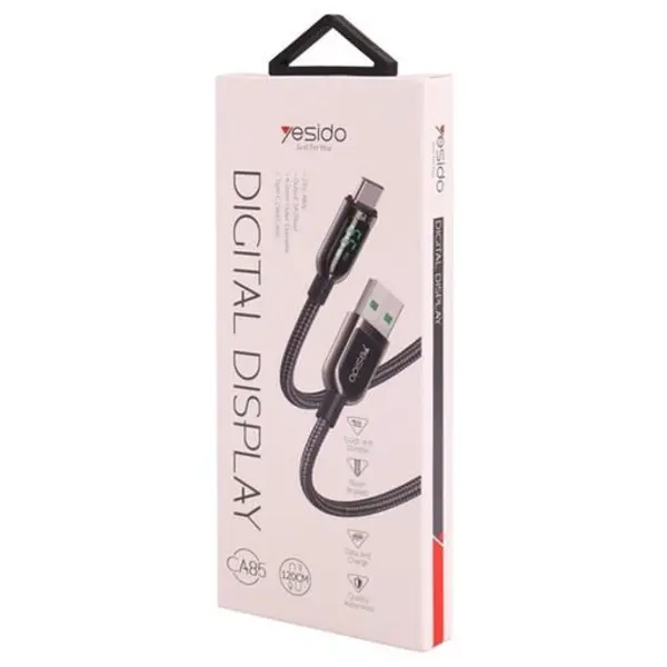 کابل تایپ سی فست شارژ Yesido CA85 5A PD 60W 1.2m - 2