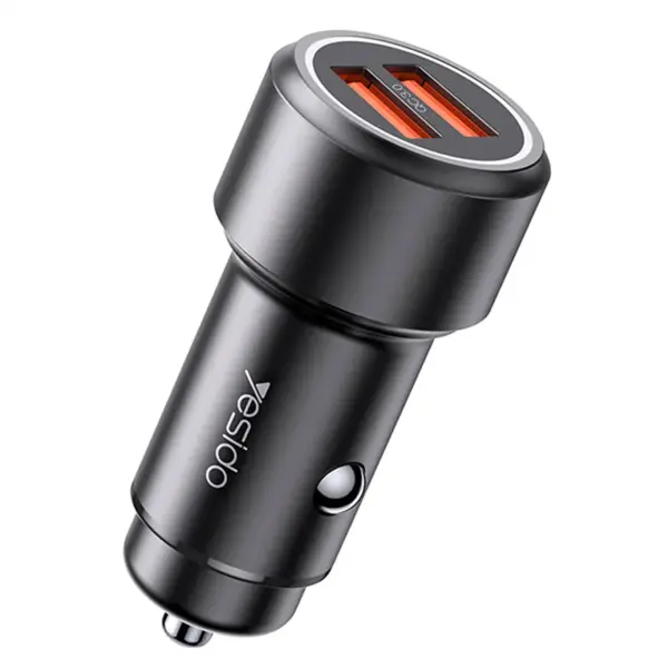 شارژر فندکی فست شارژ Yesido Y43 QC3.0 2.4A PD 36W Yesido Y43 36W Car Charger - 2