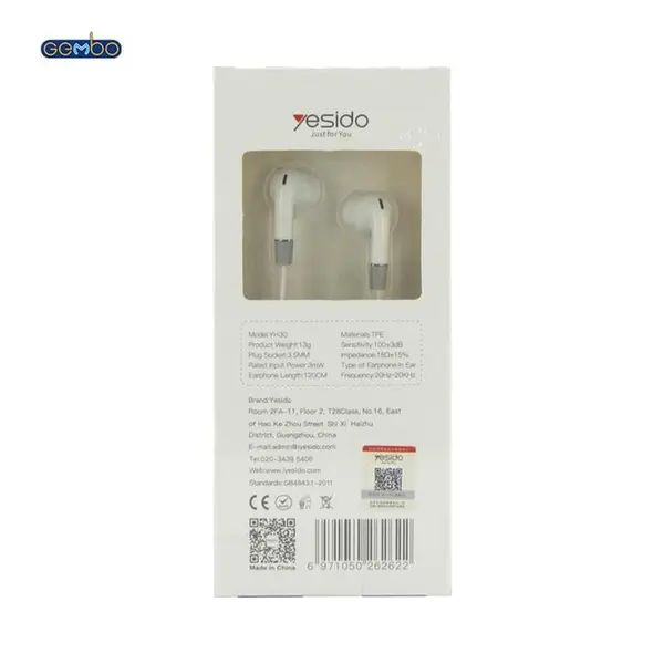 هندزفری سیم دار یسیدو مدل YH30 Yasido Wired Handsfree YH30 - 2