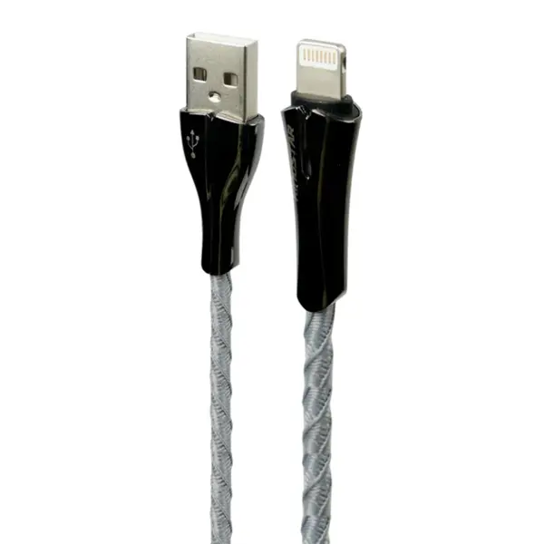 کابل شارژ 1 متری USB به Lightning کینگ استار مدل K28I خاکستری - 3