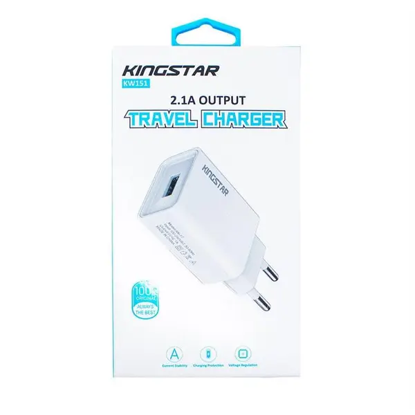 شارژر دیواری موبایل کینگ استار مدل KW151I KingStar KW151i Wall Charger - 2