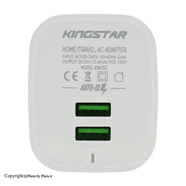 شارژر دیواری کینگ استار مدل KW152 KW152 Universal Travel Charger 2.4A - 2
