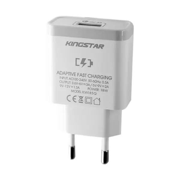 شارژر دیواری کینگ استار مدل KW185 Q Kingstar KW185 Q Wall Charger - 5