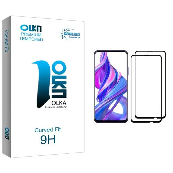 محافظ صفحه نمایش کولینگ مدل Olka glass مناسب برای گوشی موبایل آنر 9X Pro بسته دو عددی Cooling Olka glass Screen Protector For Honor 9X Pro Pack Of 2