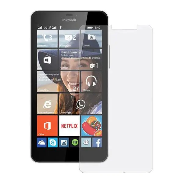 محافظ صفحه نمایش شیشه ای تمپرد مناسب برای گوشی موبایل مایکروسافت لومیا 532 Tempered Glass Screen Protector For Microsoft Lumia 532 - 3