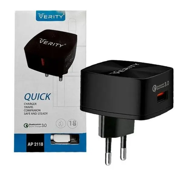 شارژر دیواری وریتی مدل AP-2118 به همراه کابل تبدیل USB-C - 2