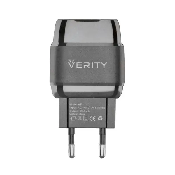 شارژر دیواری وریتی مدل AP2123 به همراه کابل MicroUSB Verity AP2123 Wall Charger With MicroUSB Cable - 2