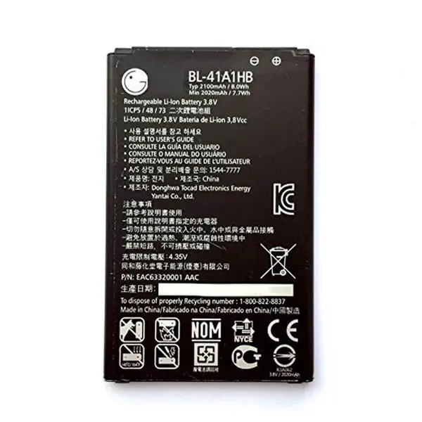باتری موبایل ال جی مدل BL-41A1HB با ظرفیت 2020mAh مناسب برای گوشی موبایل ال جی X Style LG BL-41A1HB 2020mAh Mobile Phone Battery For LG X Style - 2