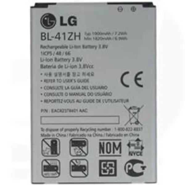 باتری موبایل ال جی مدل BL-41ZH با ظرفیت 1900mAh مناسب برای گوشی موبایل ال جی L50 LG BL-41ZH 1900mAh Battery For LG L50 - 5