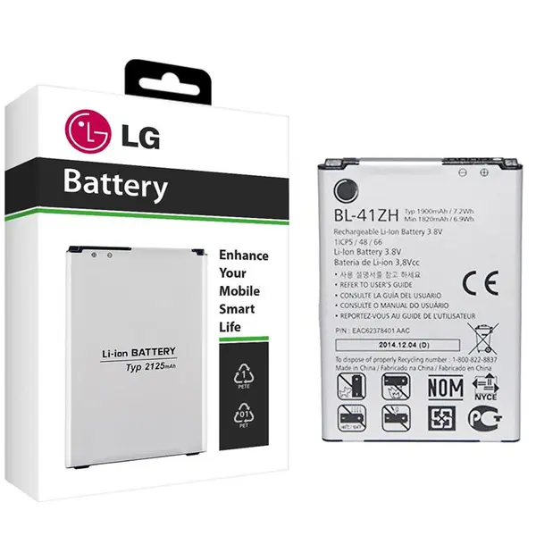 باتری موبایل ال جی مدل BL-41ZH با ظرفیت 1900mAh مناسب برای گوشی موبایل ال جی Leon LG BL-41ZH 1900mAh Mobile Phone Battery For LG Leon - 5