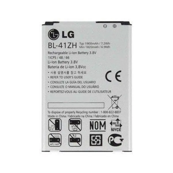 باتری موبایل ال جی مدل BL-41ZH با ظرفیت 1900mAh مناسب برای گوشی موبایل ال جی Leon LG BL-41ZH 1900mAh Mobile Phone Battery For LG Leon - 2
