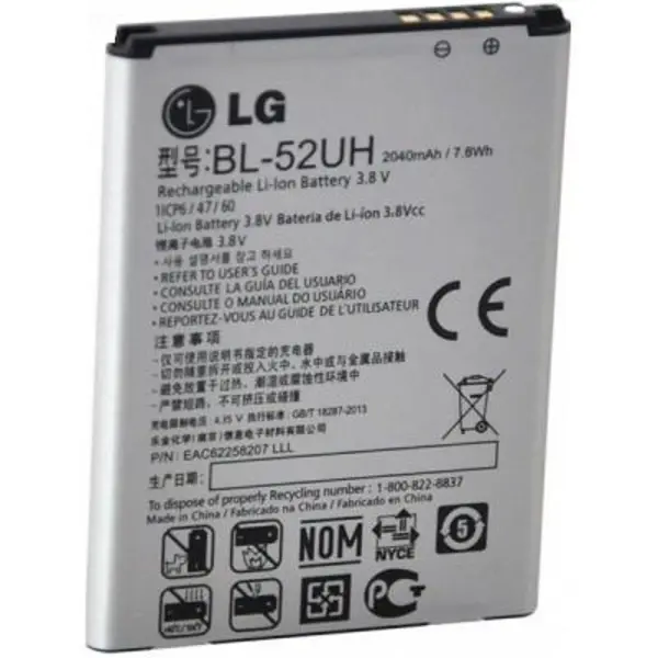 باتری موبایل ال جی مدل BL-52UH با ظرفیت 2100mAh مناسب برای گوشی موبایل ال جی L70 LG BL-52UH 2100mAh Mobile Phone Battery For LG L70 - 2