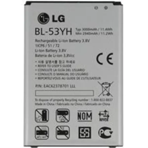 باتری موبایل ال جی مدل BL-53YH با ظرفیت 3000mAh مناسب برای گوشی موبایل ال جی G3 LG BL-53YH 3000mAh Mobile Phone Battery For LG G3 - 5