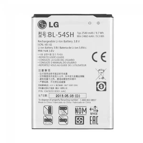باتری موبایل ال جی مدل BL-54SH با ظرفیت 2460mAh مناسب برای گوشی موبایل ال جی L90 LG BL-54SH 2460mAh Mobile Phone Battery For LG L90 - 5