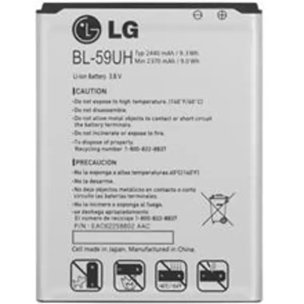 باتری موبایل ال جی مدل BL-59UH با ظرفیت 2440mAh مناسب برای گوشی موبایل ال جی G2 mini LG BL-59UH 2440mAh Battery For LG G2 mini - 5
