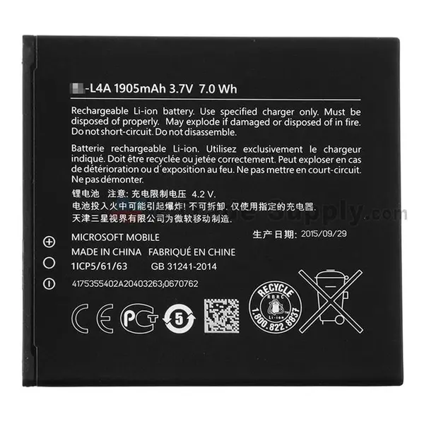 باتری مایکروسافت مدل BL-L4A مناسب برای مایکروسافت لومیا 535 Microsoft BL-L4A Battery For Lumia 535 - 2