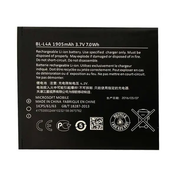 باتری مایکروسافت مدل BL-L4A مناسب برای مایکروسافت لومیا 540 Microsoft BL-L4A Battery For Microsoft Lumia 540 - 3
