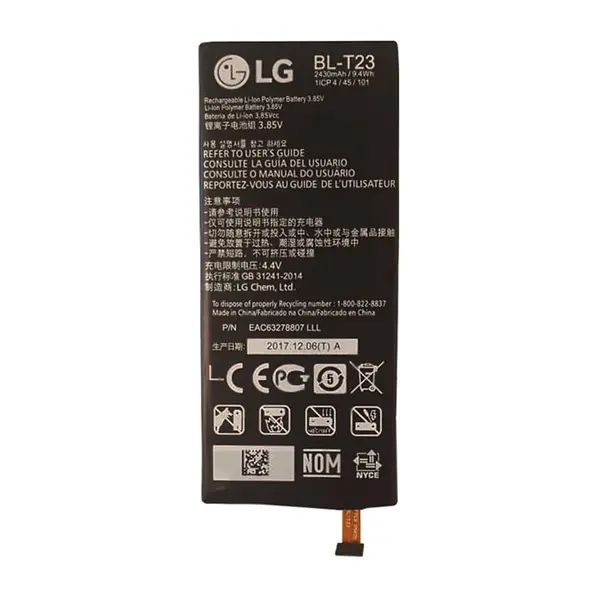 باتری موبایل ال جی مدل BL-T23 با ظرفیت 2520mAh مناسب برای گوشی موبایل ال جی X Cam LG BL-T23 2520mAh Mobile Phone Battery For LG X Cam - 4