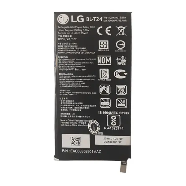 باتری موبایل ال جی مدل BL-T24 با ظرفیت 4100mAh مناسب برای گوشی موبایل ال جی X Power LG BL-T24 4100mAh Mobile Phone Battery For LG X Power - 5