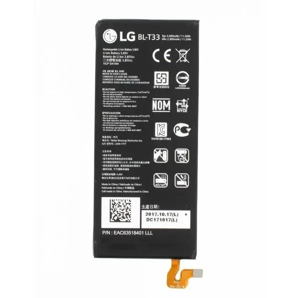 باتری موبایل ال جی مدل BL-T33 با ظرفیت 3000 میلی آمپر ساعت مناسب برای گوشی موبایل LG Q6 - 4