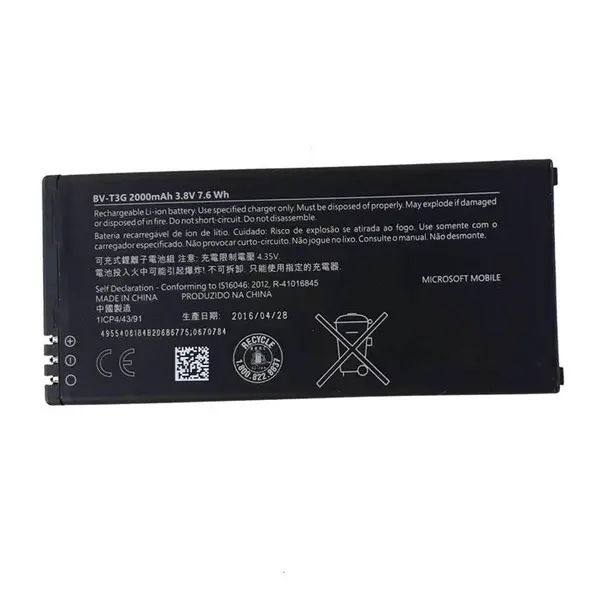باتری موبایل مایکروسافت مدل BV-T3G با ظرفیت 2000mAh مناسب برای گوشی موبایل مایکروسافت Lumia 650 Microsoft BV-L4A 2200 mAh Mobile Phone Battery For Microsoft Lumia 650 - 2