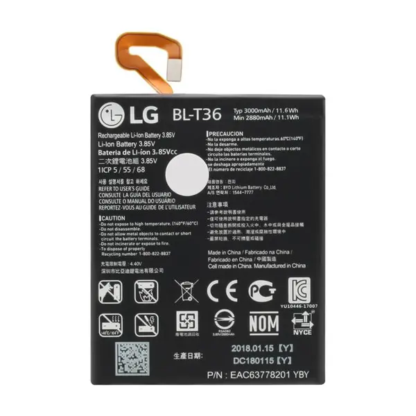 باتری موبایل ال جی K10 2018 با کدفنی BL-T36 - 2