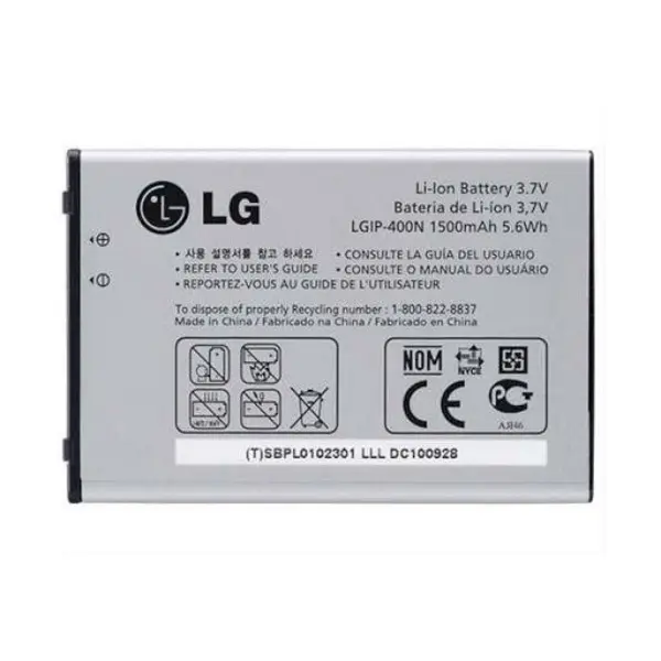 باتری موبایل ال جی مدل LGIP-400N با ظرفیت 1500 میلی آمپر مناسب برای گوشی موبایل LG Optimus T - 4