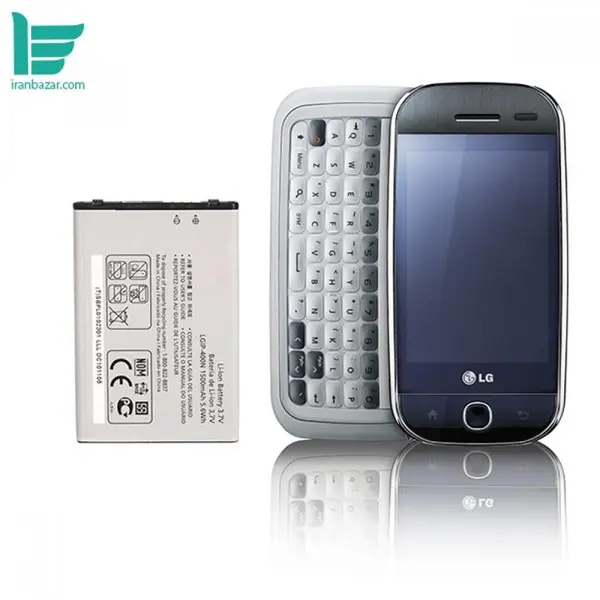 باتری موبایل ال جی مدل LGIP-400N با ظرفیت 1500 میلی آمپر مناسب برای گوشی موبایل LG Optimus T - 5