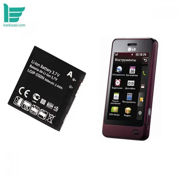 باتری موبایل ال جی مدل LGIP-550N - ظرفیت 900 آمپر مناسب گوشی موبایل LG GD510-Pop - 3