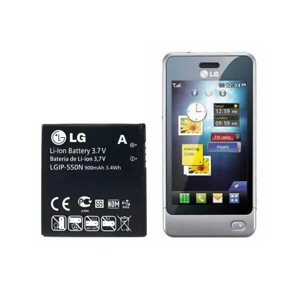 باتری موبایل ال جی مدل LGIP-550N - ظرفیت 900 آمپر مناسب گوشی موبایل LG GD510-Pop - 2