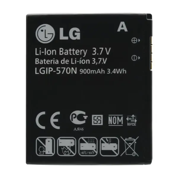 باتری ال جی LGIP-570N ظرفیت 900 میلی آمپر ساعت - 2