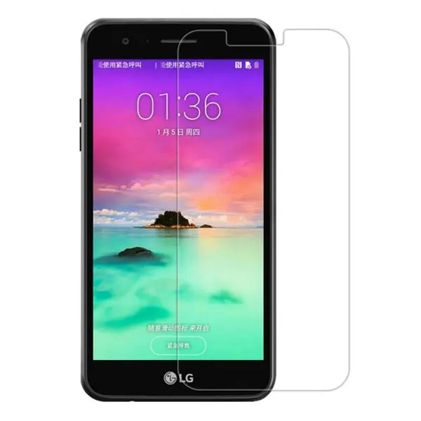 محافظ صفحه نمایش شیشه ای مناسب برای گوشی ال جی LG K10 2017 GLASS K10 2017 BLACK - 4